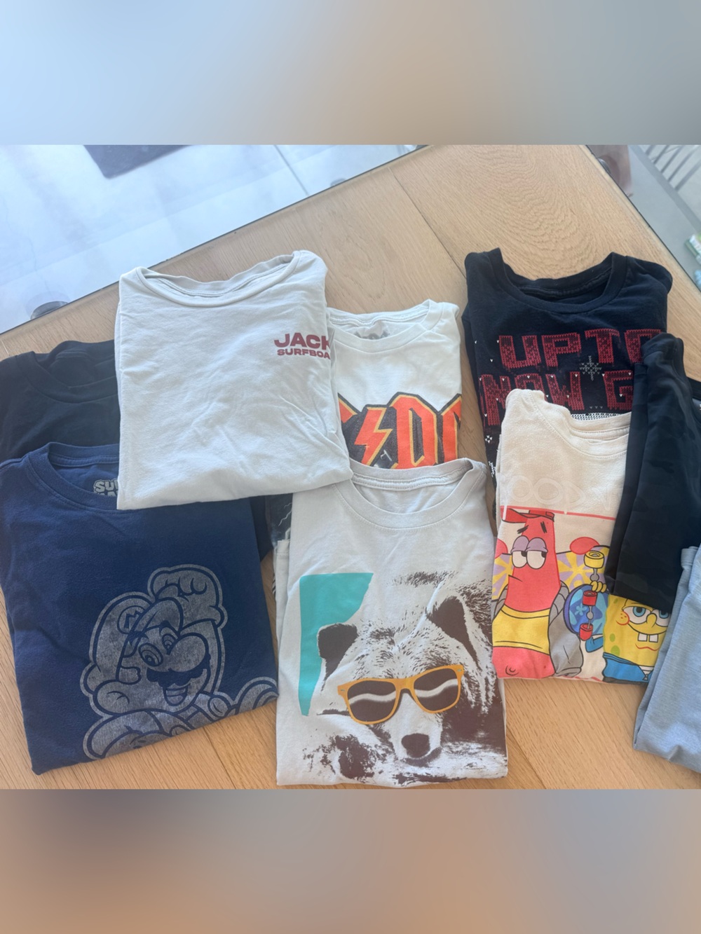 Collection of Kids Graphic T-Shirts - various styles/brands size Large Great Con